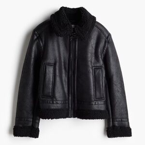 H&M Leather Double Faced Jacket